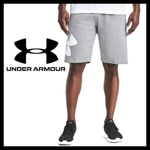 Under Armour Men's Rival Fleece Big Logo 22" Drawstring Shorts Like NEW Size XXL